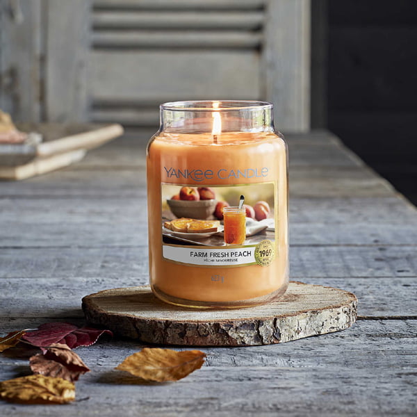 Farm Fresh Peach Yankee Candle - Giara Media - Elisir Fragranze