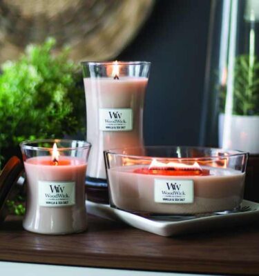 Vanilla & Sea Salt Woodwick – Candela Ellipse