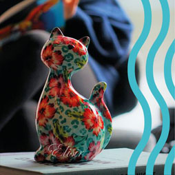 Gatto “Caramel” Celeste Fiorellini Pomme Pidou