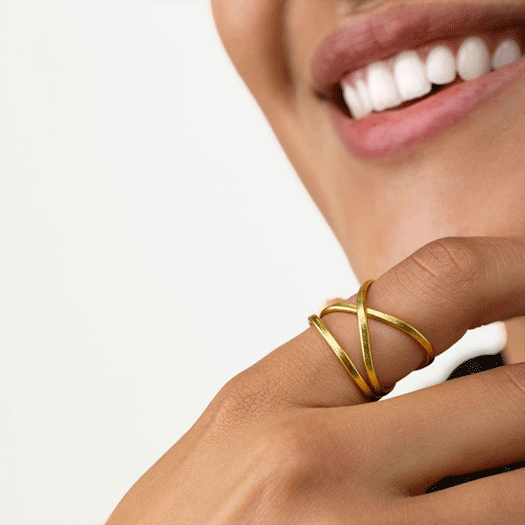 Anello Linee Incrociate 2 Anello Linee Incrociate - immagine 2