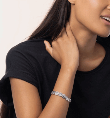 Bracciale Elastico Cuore Sole