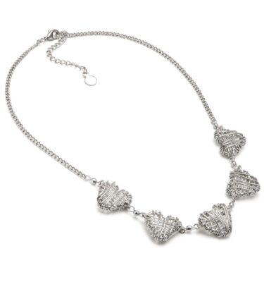 Collana Cuori Micro Filo