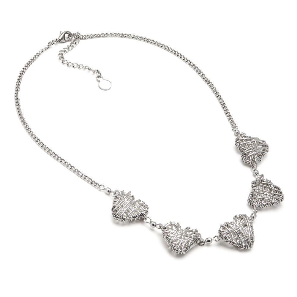 Collana Cuori Micro Filo 1 Collana Cuori Micro Filo