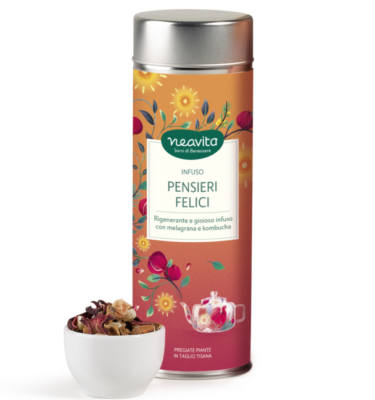 Tisana Pensieri Felici in Silver Tin Neavita