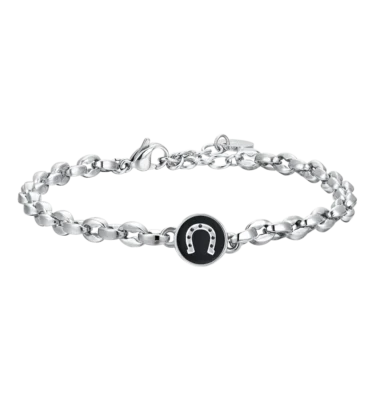 Bracciale Uomo in Acciaio con Ferro di Cavallo