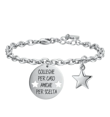 Bracciale Donna in Acciaio “Colleghe per caso Amiche per Scelta”
