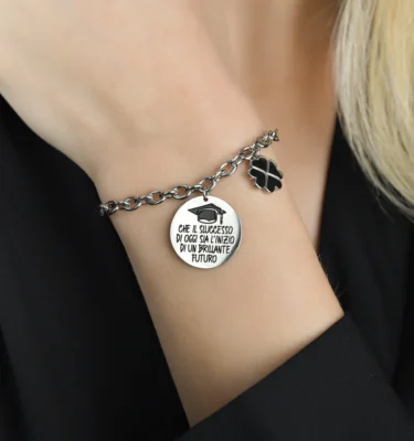 Bracciale Donna in Acciao “Che il Successo di Oggi sia L’inizio di un Grande Futuro”