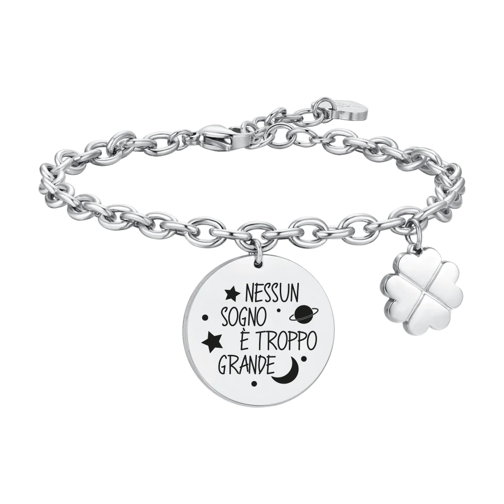 Bracciale Donna in Acciaio "Nessun Sogno è Troppo Grande" 2 Bracciale Donna in Acciaio "Nessun Sogno è Troppo Grande" - immagine 2