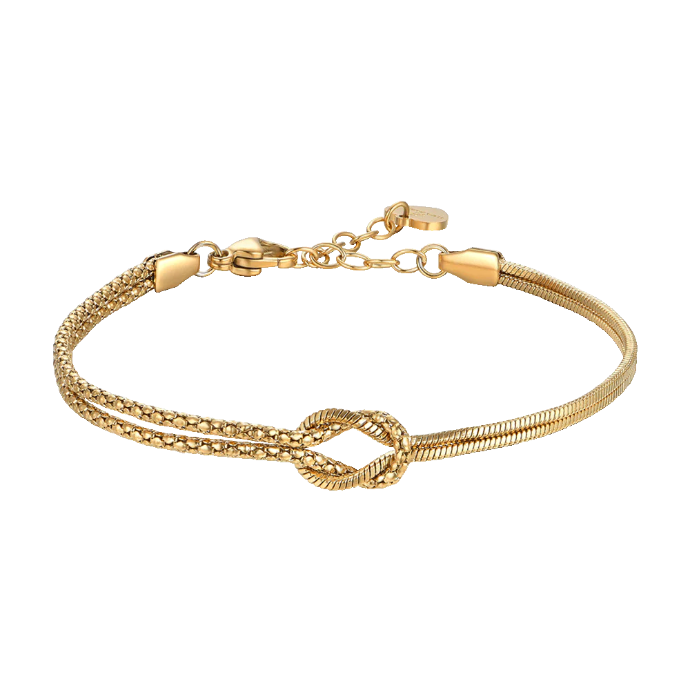 Bracciale Donna in Acciaio IP Gold con Nodo 2 Bracciale Donna in Acciaio IP Gold con Nodo - immagine 2