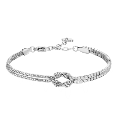 Bracciale Donna in Acciaio con Zirconi Bianchi