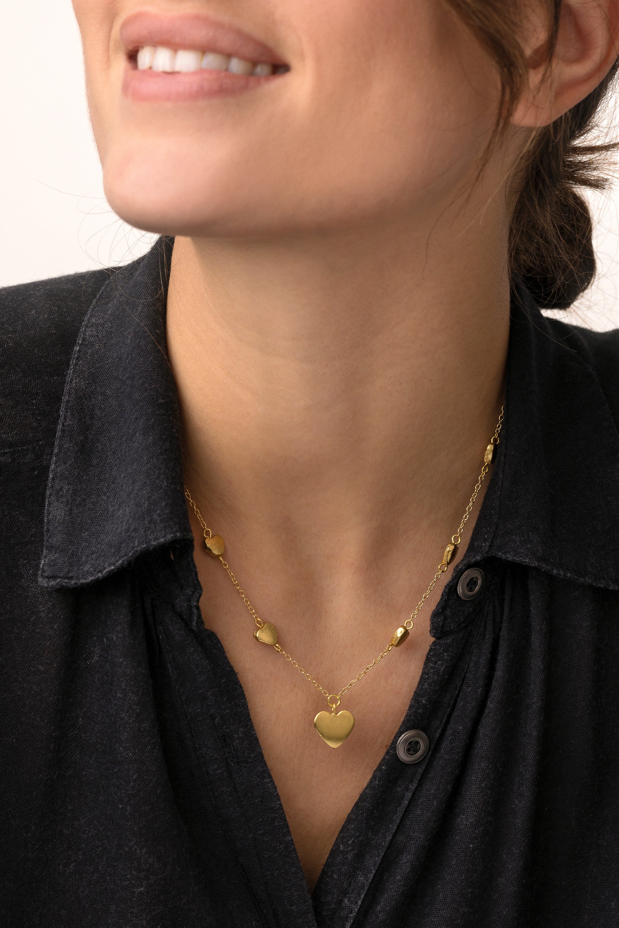 Collana Catena Cuori 2 Collana Catena Cuori - immagine 2