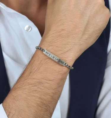 Bracciale Uomo in Acciaio “Papà sei il mio Supereroe”