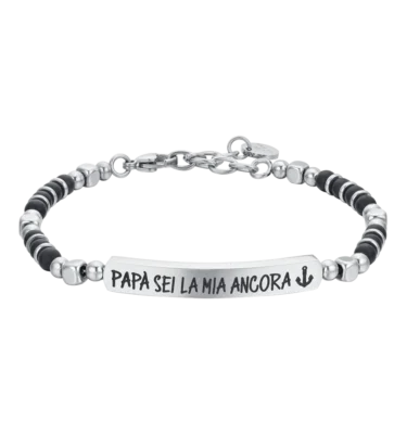 Bracciale in Acciaio “Papà sei la mia Ancora”