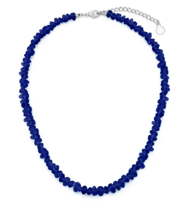 Collana di Pietra Irregolare Blu