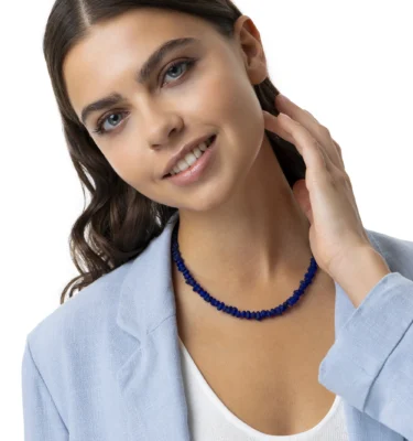 Collana di Pietra Irregolare Blu