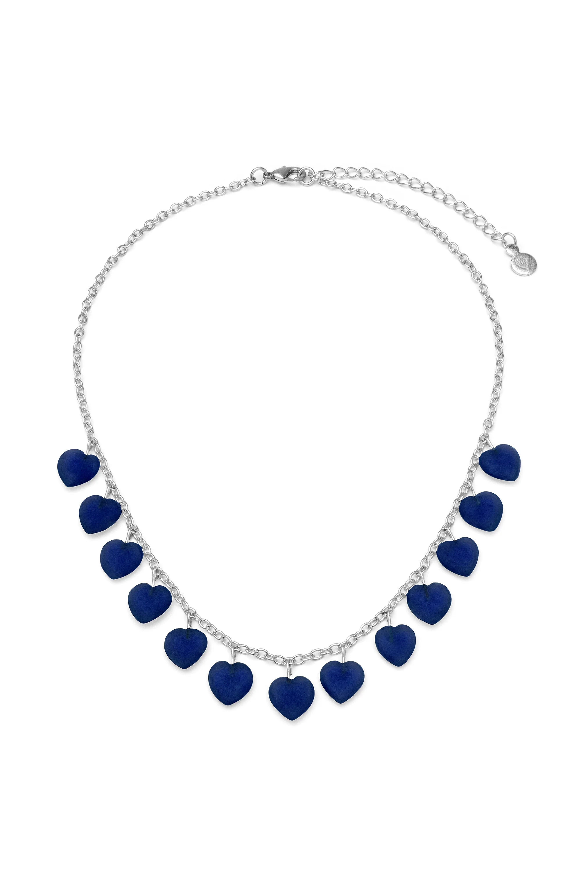 Collana con Ciondolo a Cuore Blu 1 Collana con Ciondolo a Cuore Blu