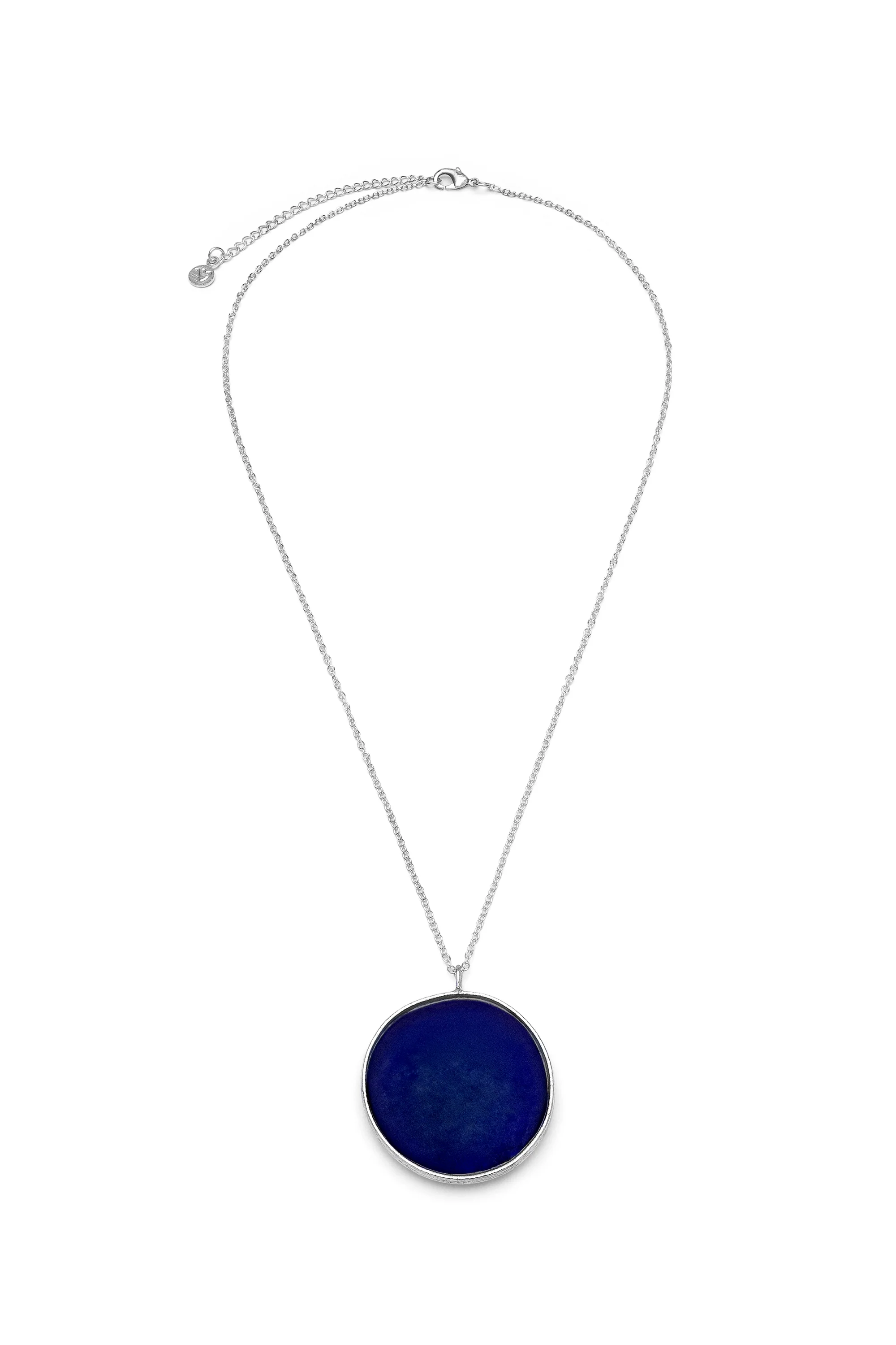 Collana Piastra Rotonda Blu 1 Collana Piastra Rotonda Blu