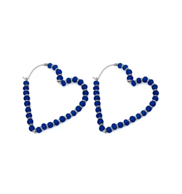 Orecchini a Cuore di Vetro