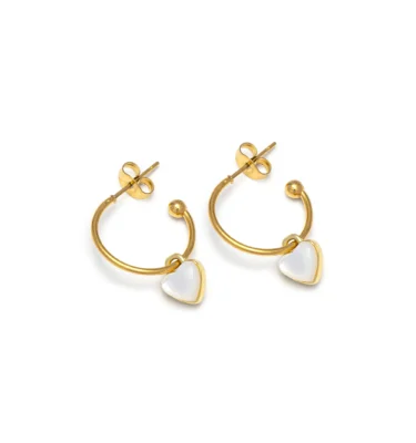 Orecchini C Hoop Cuore