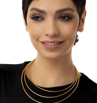 Collana 3 Catene Snake